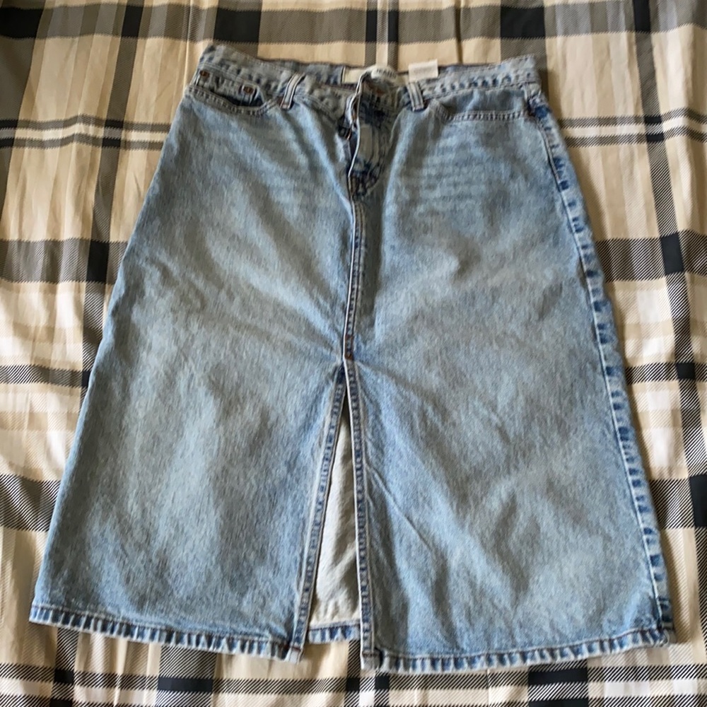 Gap denim long skirt